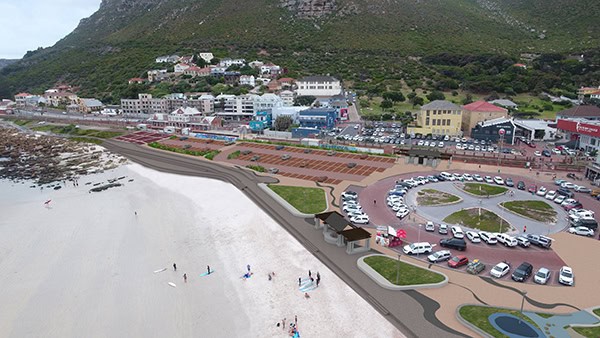 Artist impressions of the Muizenberg beachfront upgrade project.